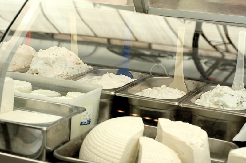 Israeli Dairy Products at Mahane Yehuda Market