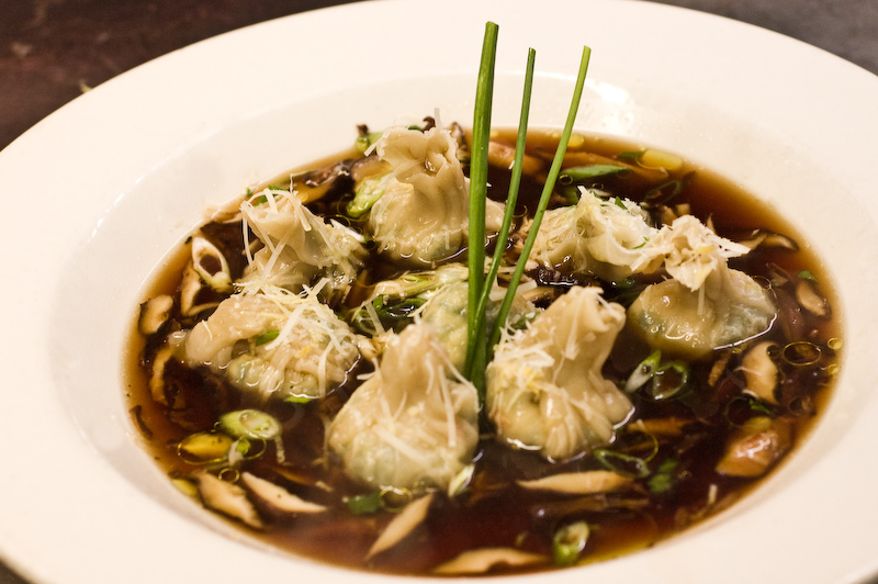 Greendumplingsinshiitakebroth