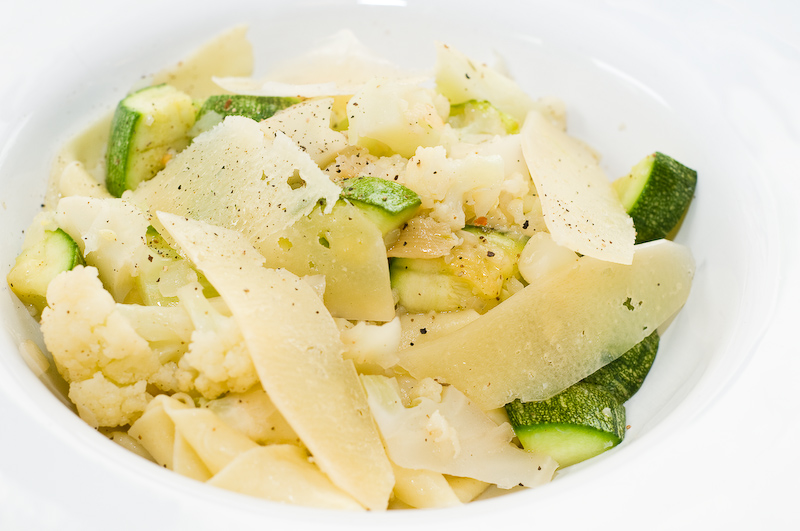 Pappardelle With Cauliflower and Zucchini
