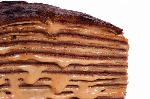 Gateau de Crepes with Chocolate Pastry Cream and Dulce De Leche - Recipes
