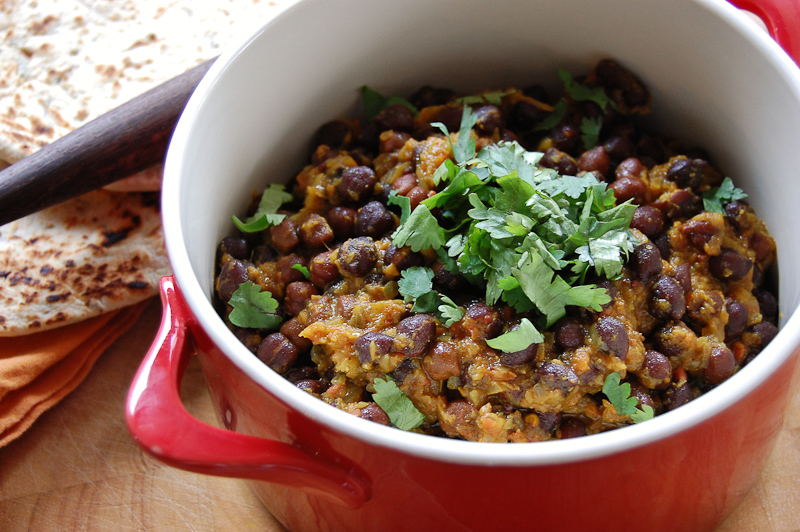 Kala Chana (Curried Black Chickpeas)