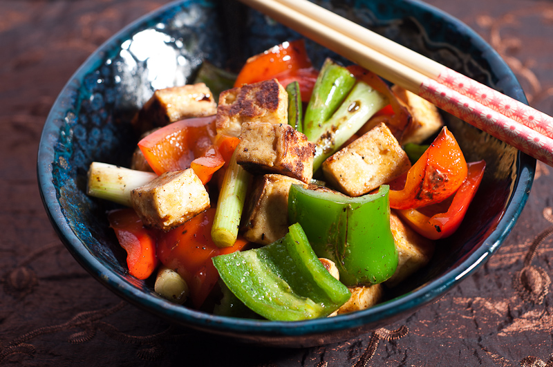 Super Spicy Tofu and Peppers