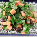 Persimmon Parsley Olive Salad