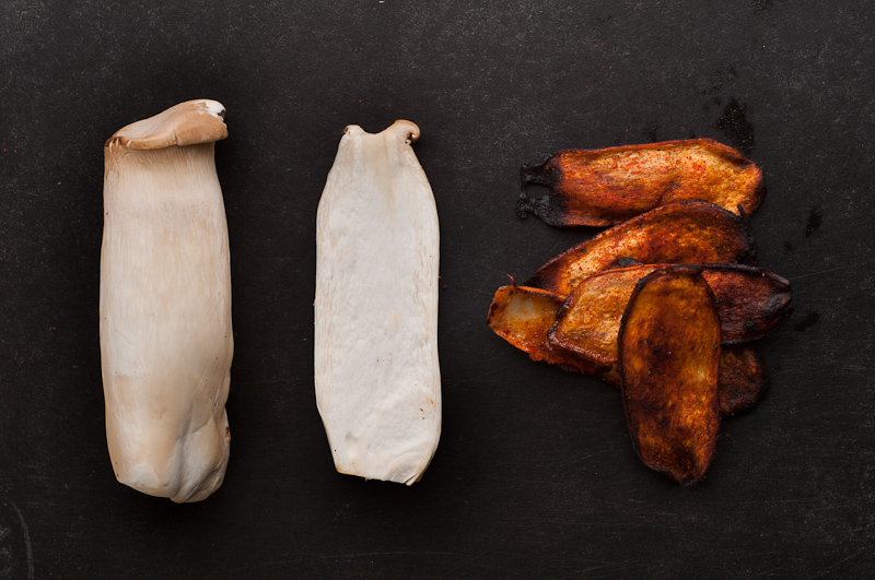 Vegetarian "Bacon" From King Oyster Mushrooms