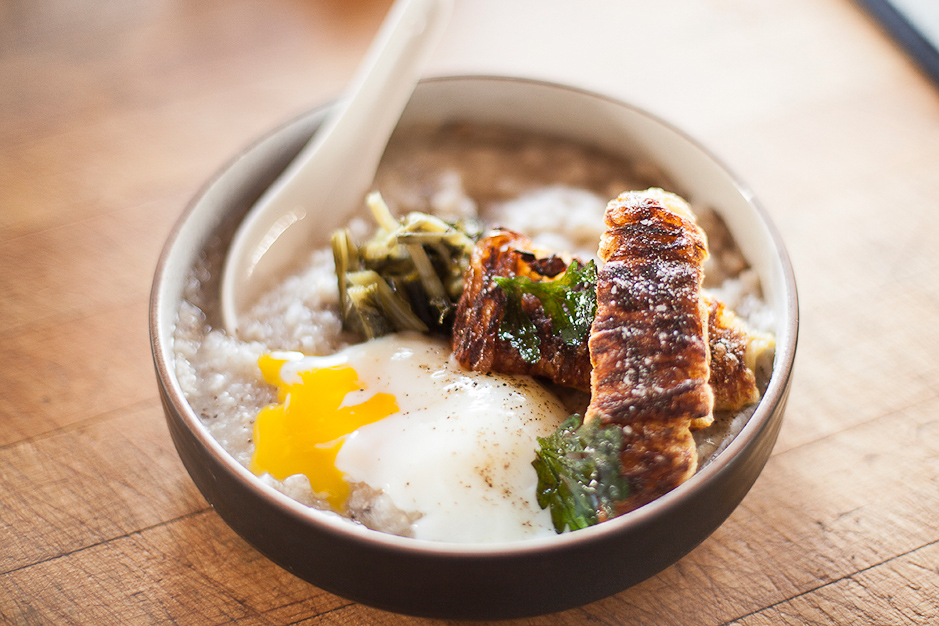 Sous Vide Shiitake Congee