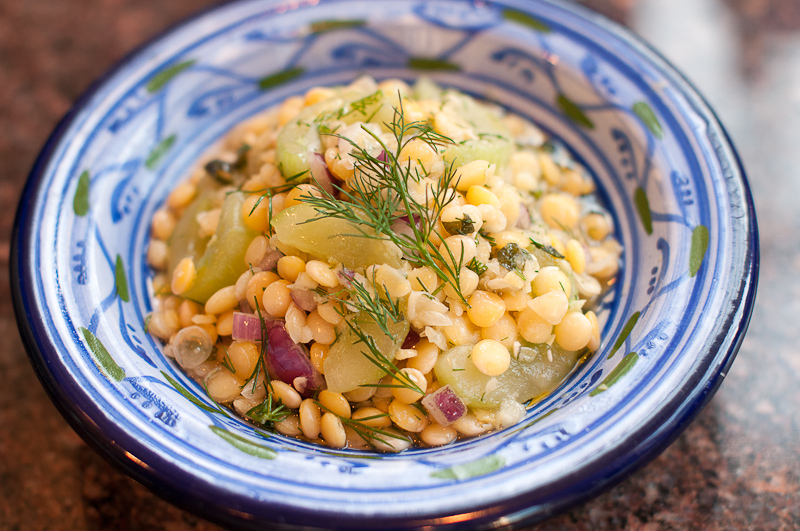 Lentil and Cucumber Salad