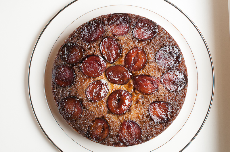 Italian Plum Upside-Down Cake